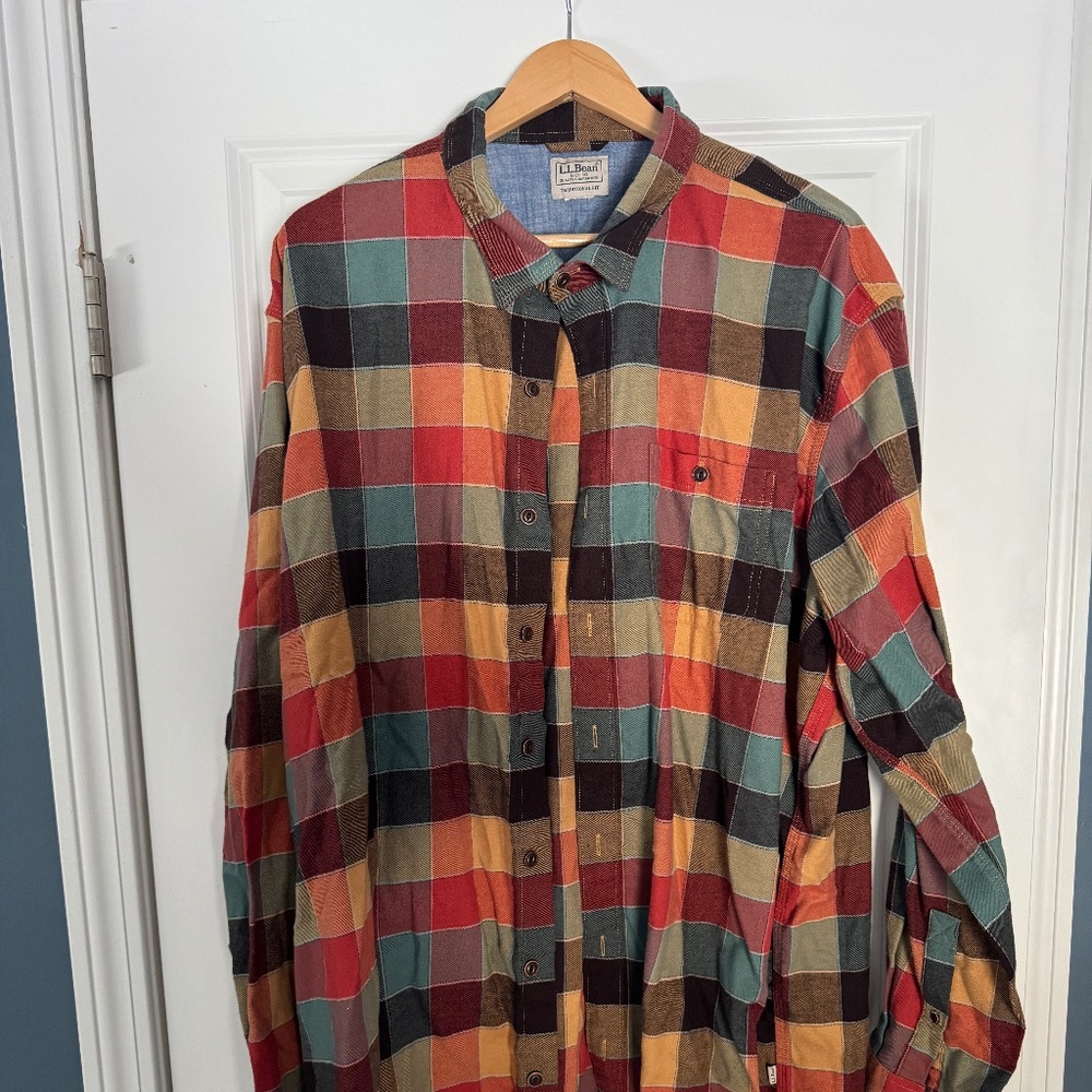 Men’s LL Bean Flannel Shirt in XXL